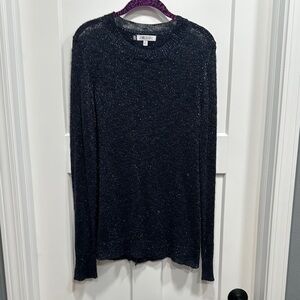 Jennifer Lopez Sparkly Blue Sweater Size Small
